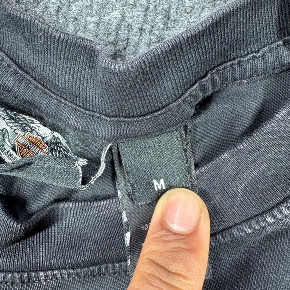 Harley Davidson Shirt Men M Black Operation Personal Freedom Wounded Warrior Tee - Picture 3 of 12